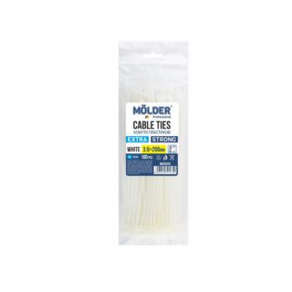 Хомути Molder пластикові білі 3,6x200, 100шт