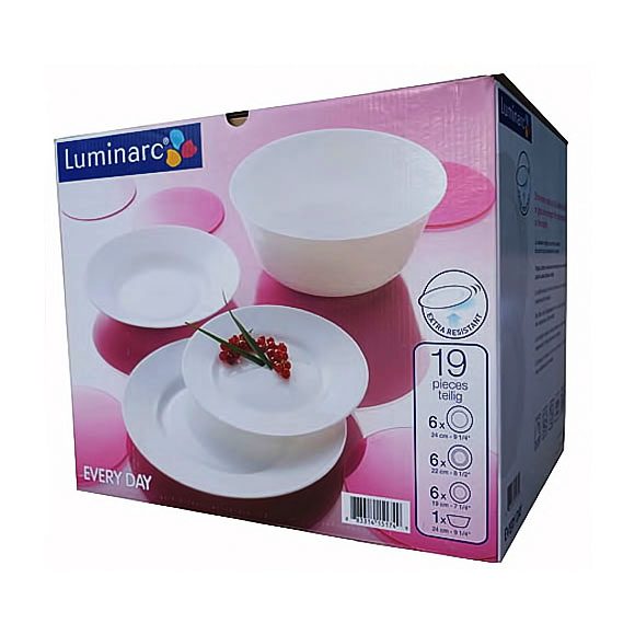 Сервіз столовий LUMINARC EVERYDAY, 19 предметів