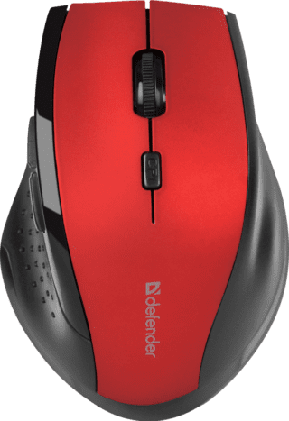 Миша Defender Accura MM-365 Wireless Red (52367)