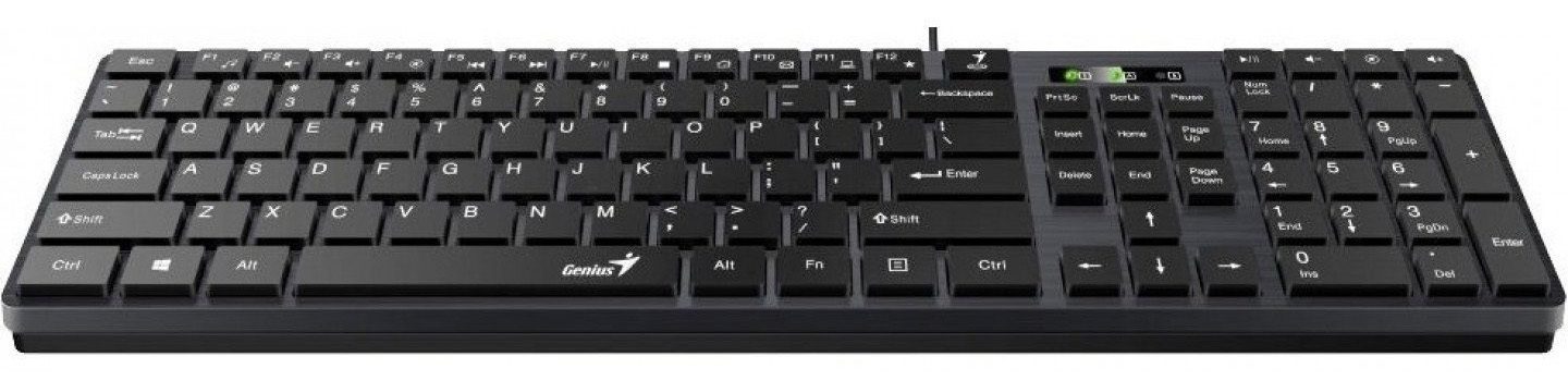 Клавіатура Genius Slim Star Black UKR
