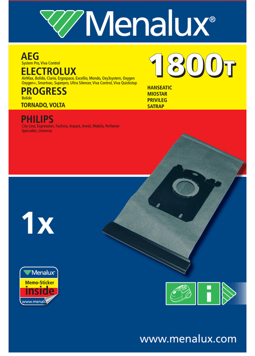Мішки для пилососу Electrolux 1800T