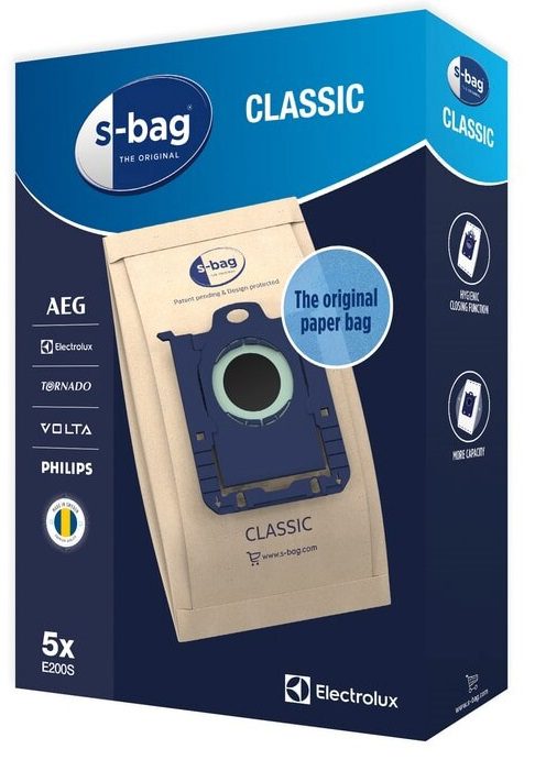 Мішки для пилососу Electrolux E 200S S-bag Classic 5штх3 л папір