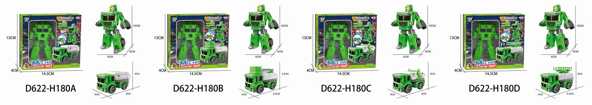 Іграшка DIY Toys Робот-трансформер, в асорт (CJ-2168683)