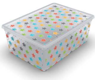 Контейнер Qutu Light Box Colored Stars, 10л