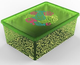 Контейнер Qutu Light Box Flouresent Green, 10л