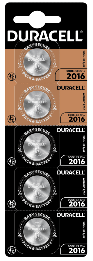 Батарейка Duracell DL2016 DSN уп. 1х5 шт.