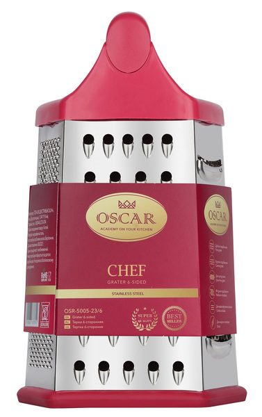 Тертка 6-ти стороння OSCAR Chef 23 см