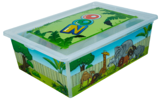 Контейнер Qutu Light Box ZOO, 25 л