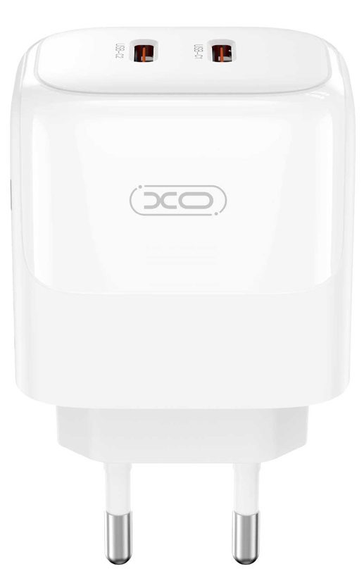 Мережевий зардний пристрій XO L140 - 35W PD Dual port USB-C White