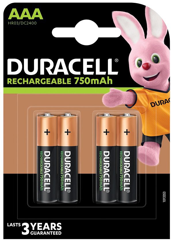 Акумулятор Duracell HR03 (AAA) 750mAh уп. 4 шт