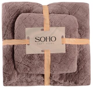Набір рушників Soho 35x75+70x140см Romb Brown