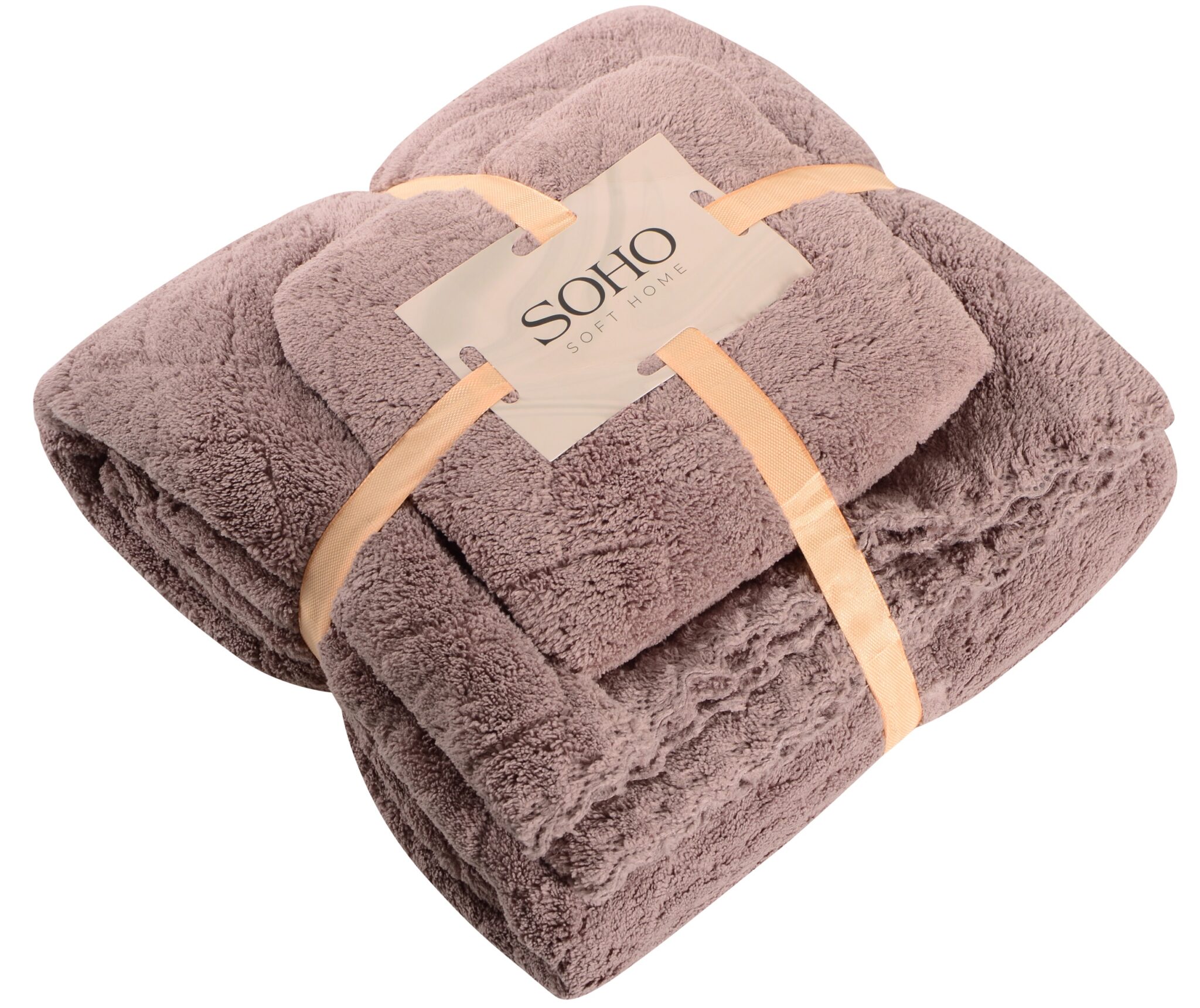 Набір рушників Soho 35x75+70x140см Romb Brown