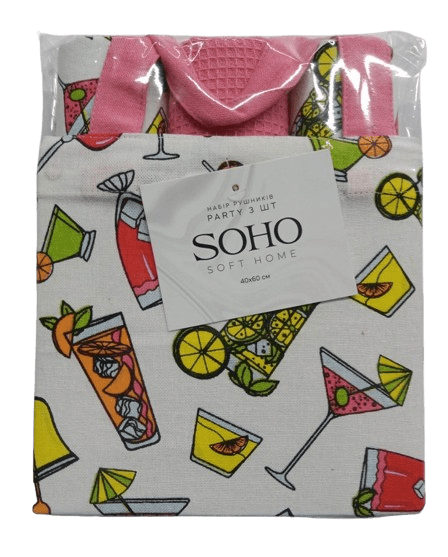 Набір рушників Soho 40x60см Party 3 шт
