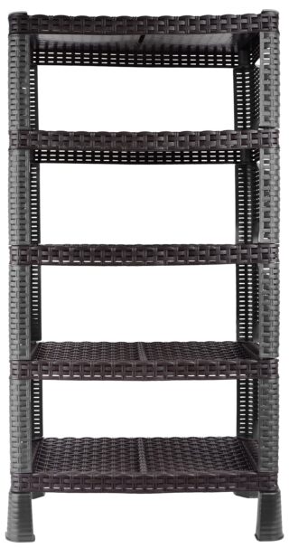 Етажерка 4-х ярусна Violet House 0733 Ротанг Гелаксі BLACK 