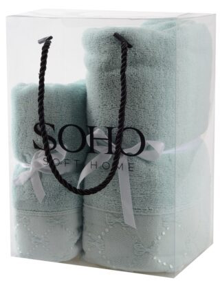 Рушник банний Soho 35х75+70х140 см Bow Mint