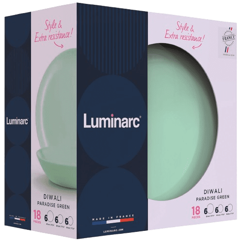 Сервіз Luminarc Diwali Paradise Green, 18 предметів