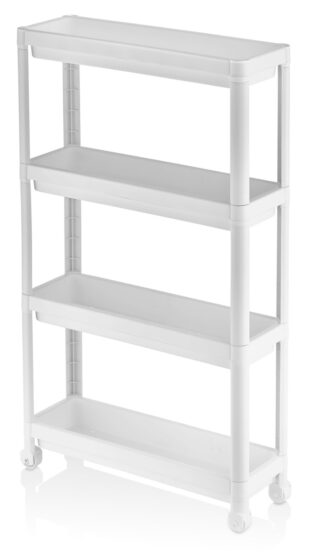 Етажерка 4-х ярусна Violet House 6014 Long Shelf WHITE 54х18х91 см 