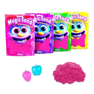 Кінетичний пісок "Magic sand" в пакеті, рожевий, 0,200 кг
