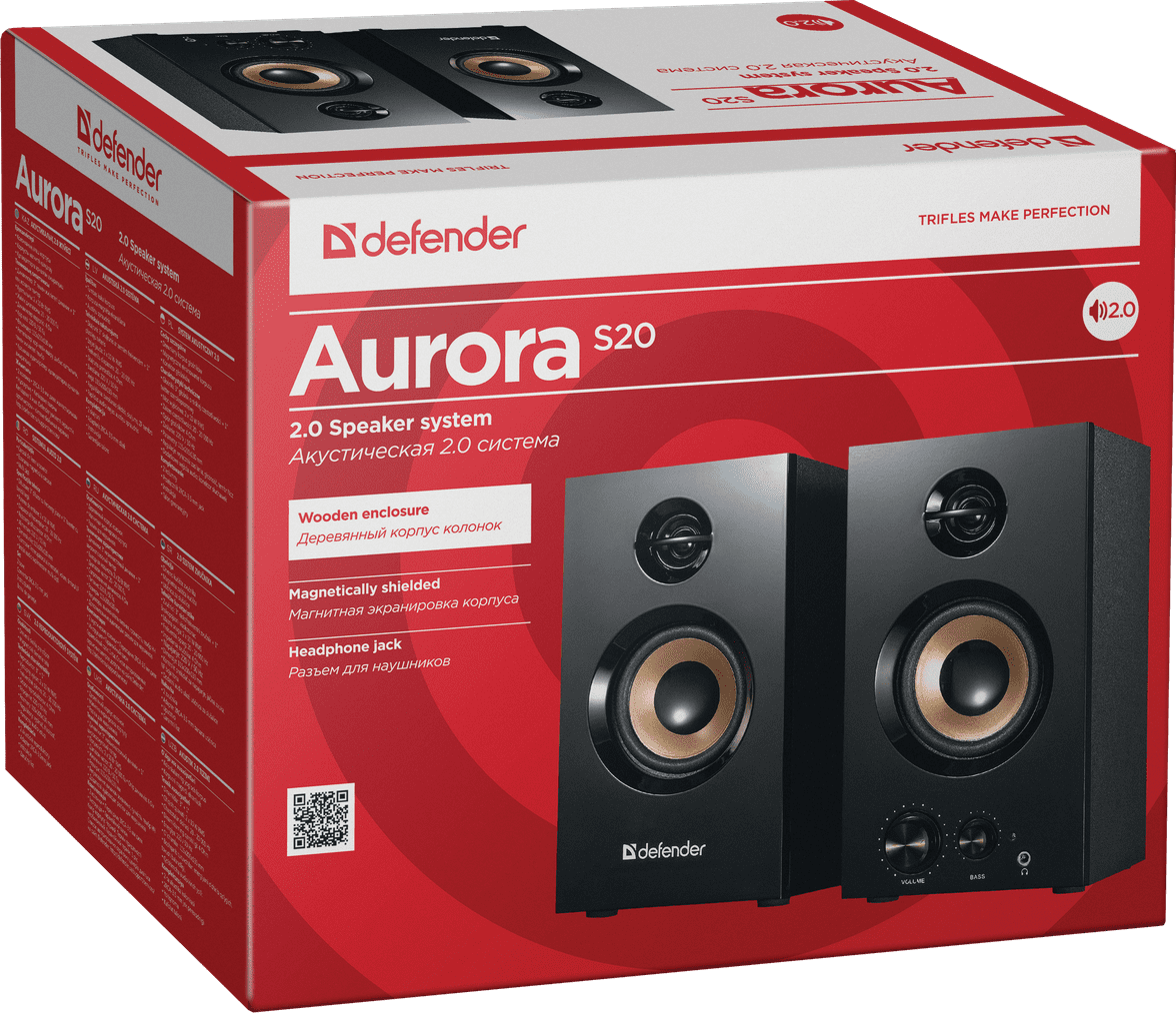 Акустика Defender 2.0 Aurora S20 20W (65419)