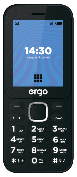 Мобільний телефон ERGO E241 Dual Sim Black