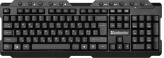 Клавіатура Defender (45189) Element HB-195 USB UKR Чорний