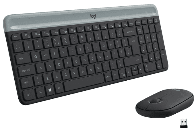 IT набір Logitech MK470 Slim Wireless Combo, US, Graphite (920-009204)