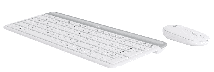 IT набір Logitech MK470 Slim Wireless Combo, US, Off-White (920-009205)