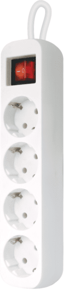 Мережевий фільтр Defender S418 1.8 m 4 роз Switch White UA (992370)