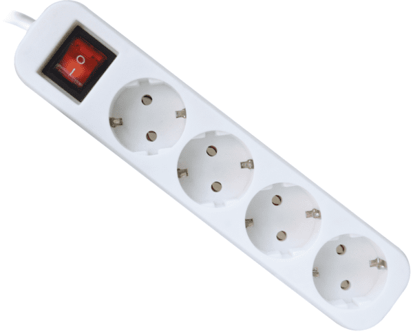 Мережевий фільтр Defender S418 1.8 m 4 роз Switch White UA (992370)
