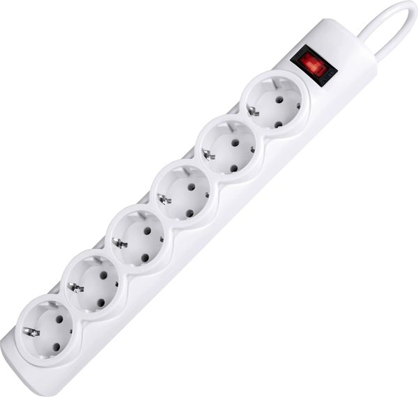 Мережевий фільтр Defender DFS 1.8m 6 роз. White UA (994890)