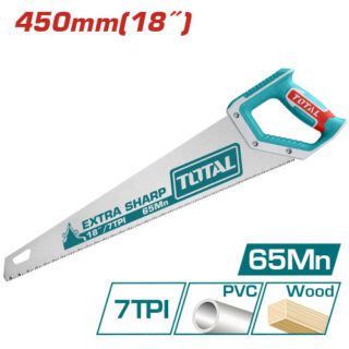 Ножівка по дереву TOTAL THT55450 7 зубів на дюйм, довжина 450мм.