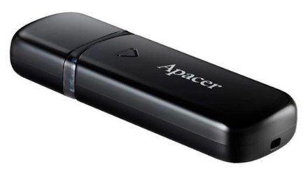 Flash Drive Apacer AH355 128GB USB 3.2 (AP128GAH355B-1) Black
