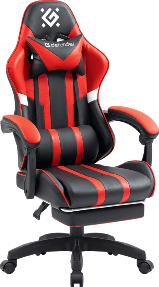 Крісло Defender Colran Red/Black (64025)