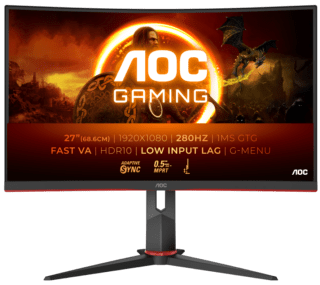 Монiтор 27" AOC C27G2Z3/BK Black/Red