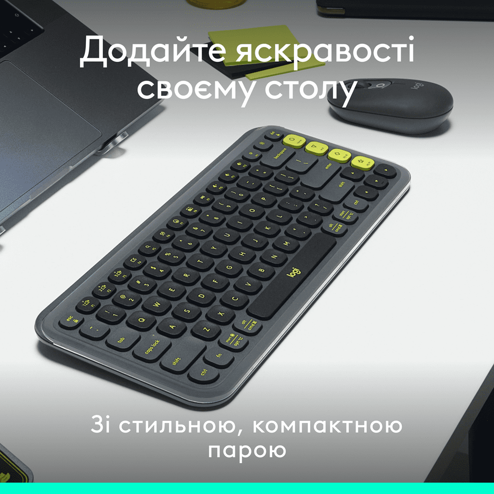 IT набір Logitech Pop Icon Combo Graphite (L920-013156)