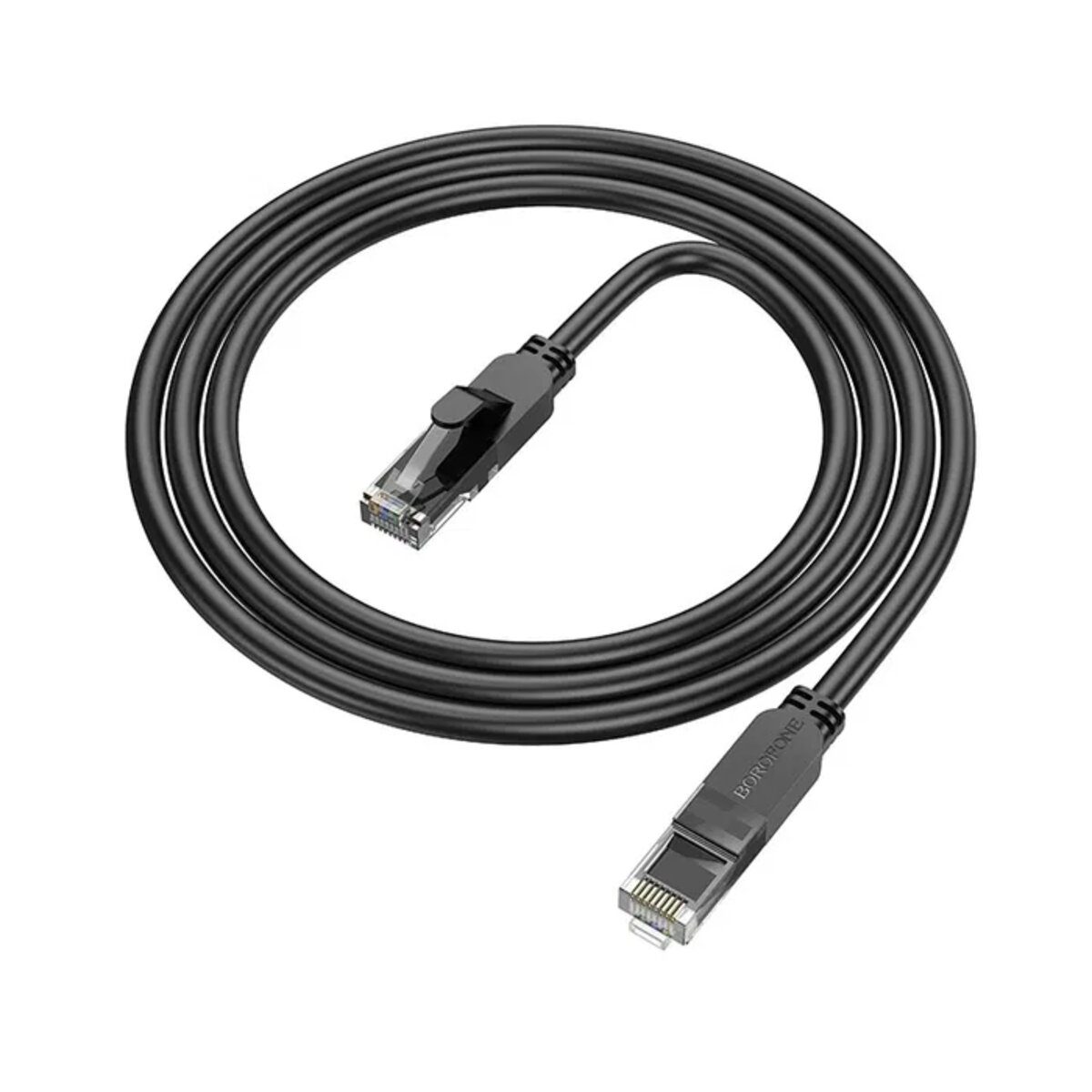 Мережевий кабель BOROFONE BUS01 Category 6 Gigabit network cable(L=3M) Black