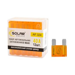Набір запобіжників SOLAR "максі" AF324, 40А, 12 шт.