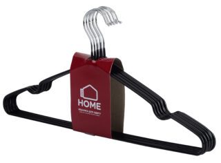 Набір вішалок для одягу Idea Home Black 40.5х21х0.3 см, 8 шт