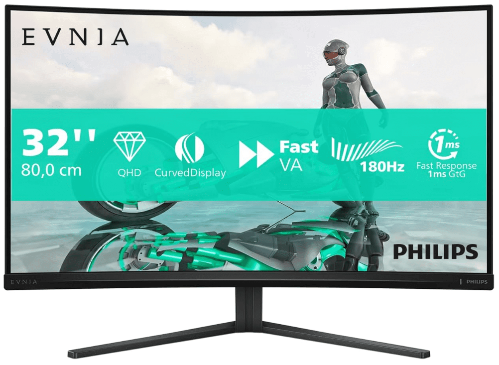 Монiтор 31.5" Philips Evnia 32M2C3500L/00 Black