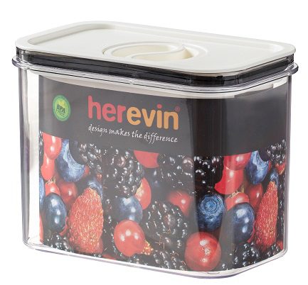 Контейнер HEREVIN Canister-Vacuum Lid-White-Black 1.2 л (161179-000)