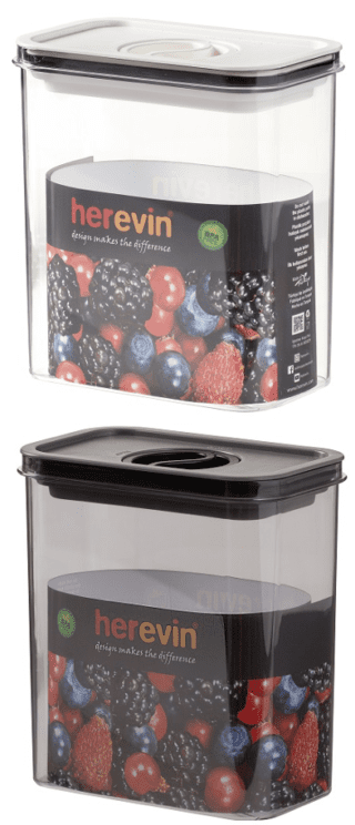 Контейнер HEREVIN Canister-Vacuum Lid-White-Black 1.8 л (161184-000)