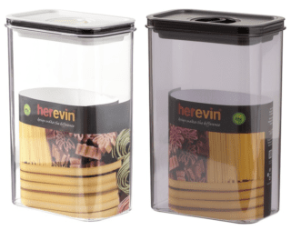 Контейнер HEREVIN Canister-Vacuum Lid-White-Black 2.5 л (161189-000)
