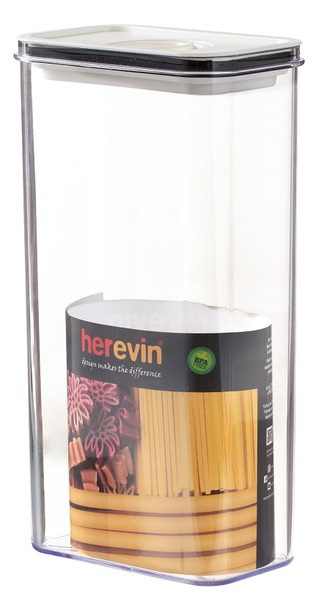 Контейнер HEREVIN Canister-Vacuum Lid-White-Black 3 л (161194-000)