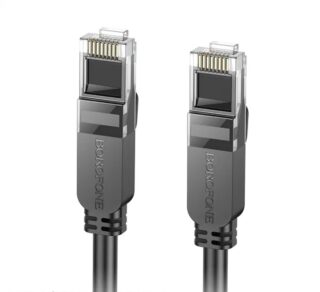 Мережевий кабель BOROFONE BUS01 Category 6 Gigabit network cable(L=1M) Black