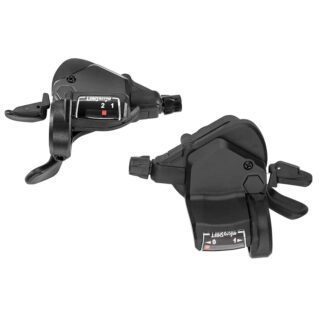 Манетки MicroSHIFT TS39-29 2x9s (пара) з індикатором, тросики L2140/1700