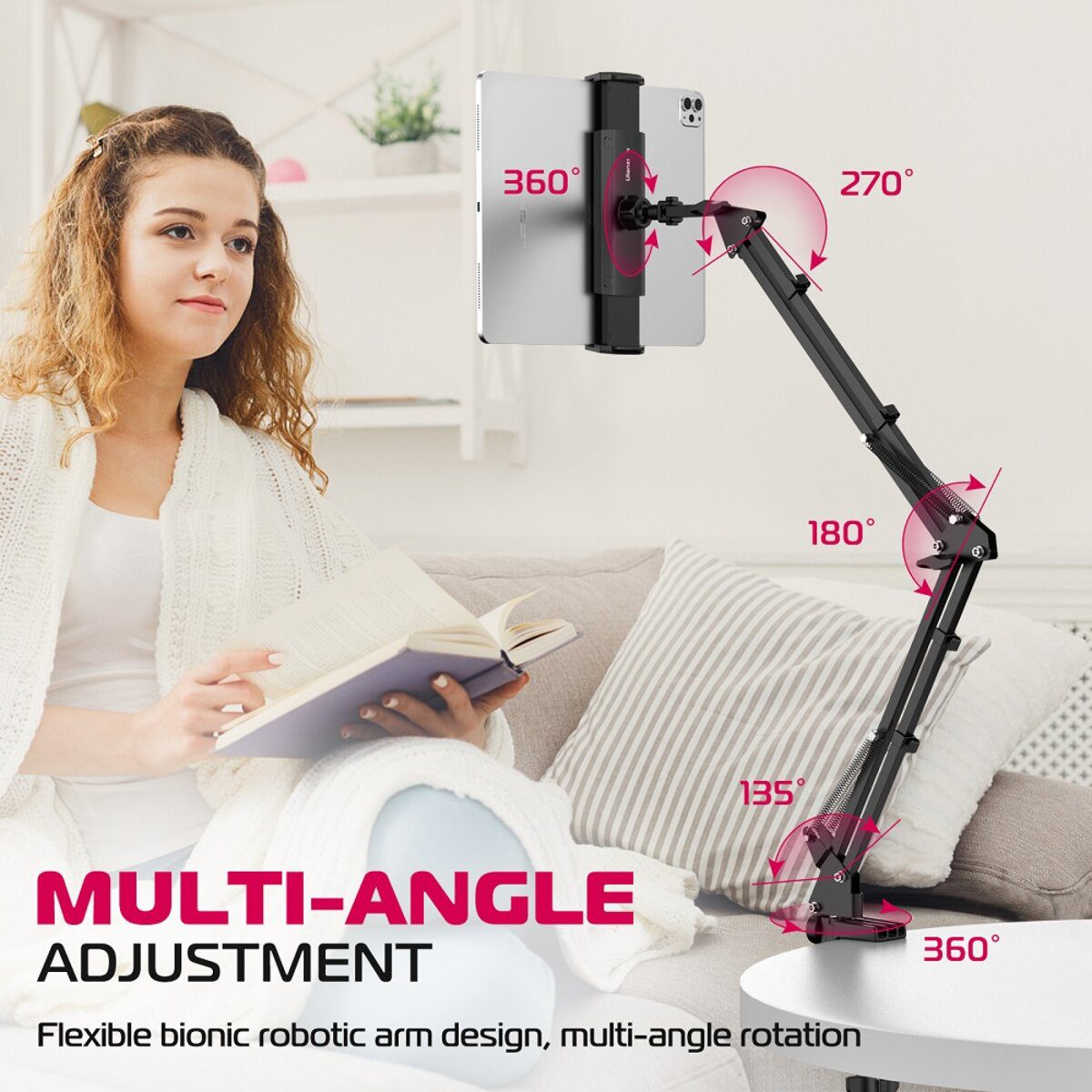 Тримач для телефонапланшету Ulanzi Vijim Desk Stand for Microphone/Phone/Tablet (UV-3033 T2)