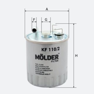 Фільтр паливний Molder Filter KF 110/2 (WF8239, KL100/2, WK84213)