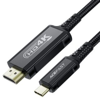 Кабель ACEFAST C20-04 USB-A to USB-C aluminum alloy charging data cable Black