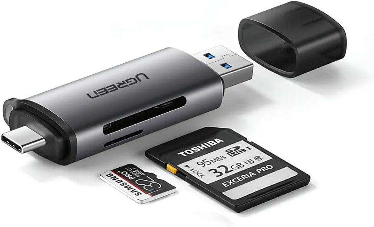 Кардрiдер UGREEN CM185 USB-C/USB-A Card Reader (UGR-50706)