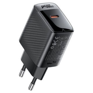 Мережевий зарядний пристрій ACEFAST A102 PD30W GaN single USB-C charger (EU) Black